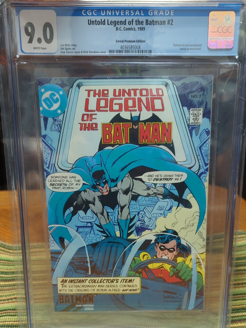 Untold Legend Of Batman #2 CGC 9.0